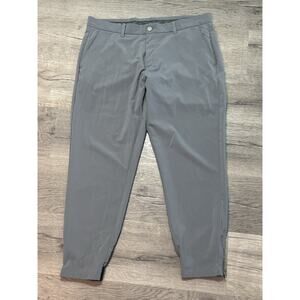 Primo Golf Joggers 36 Short Gray Pockets Pants EUC